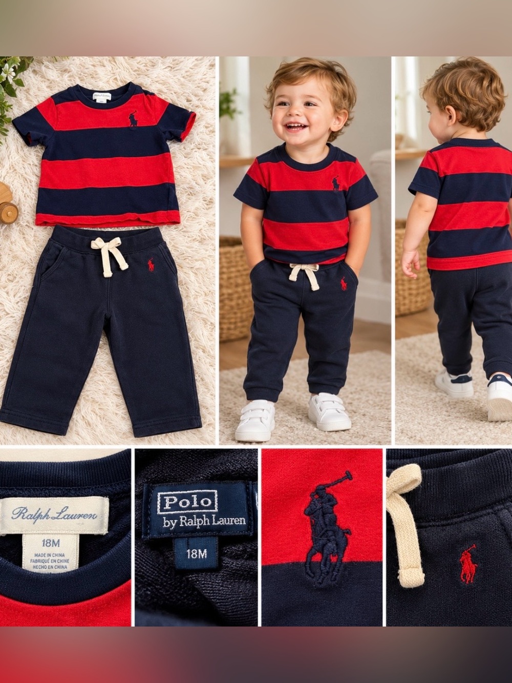 Polo Ralph Lauren Baby Boy 2-Piece Outfit 18M